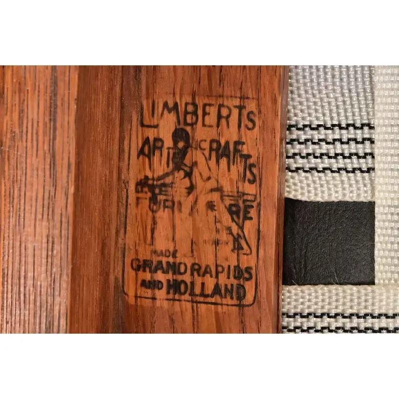 Sedie da pranzo con schienale a scaletta in Oak Mission Arts & Crafts di Limbert, set di quattro persone in vendita 5