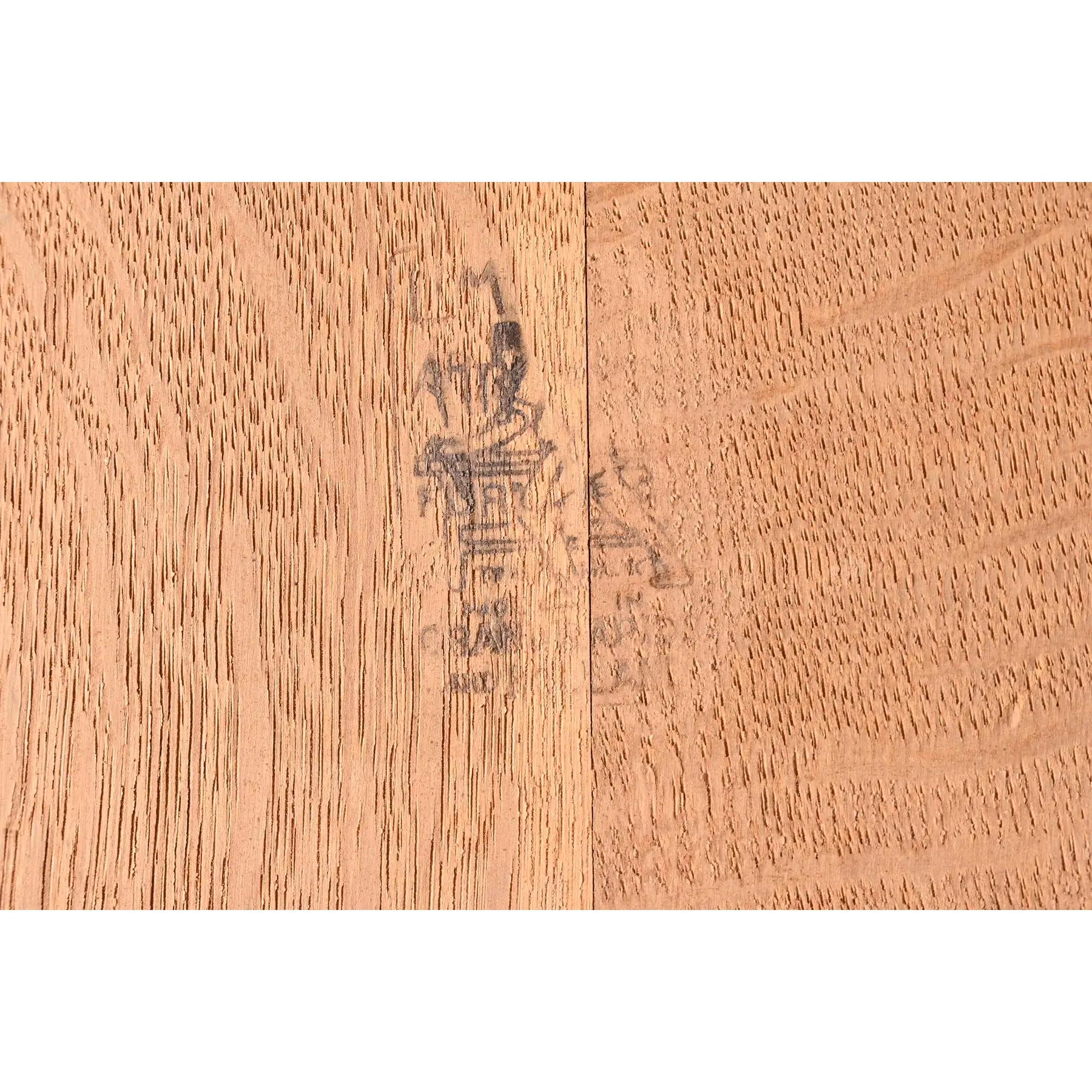 Tavolo da pranzo allungabile con piedistallo Limbert Antique Mission Oak Arts & Crafts in vendita 4