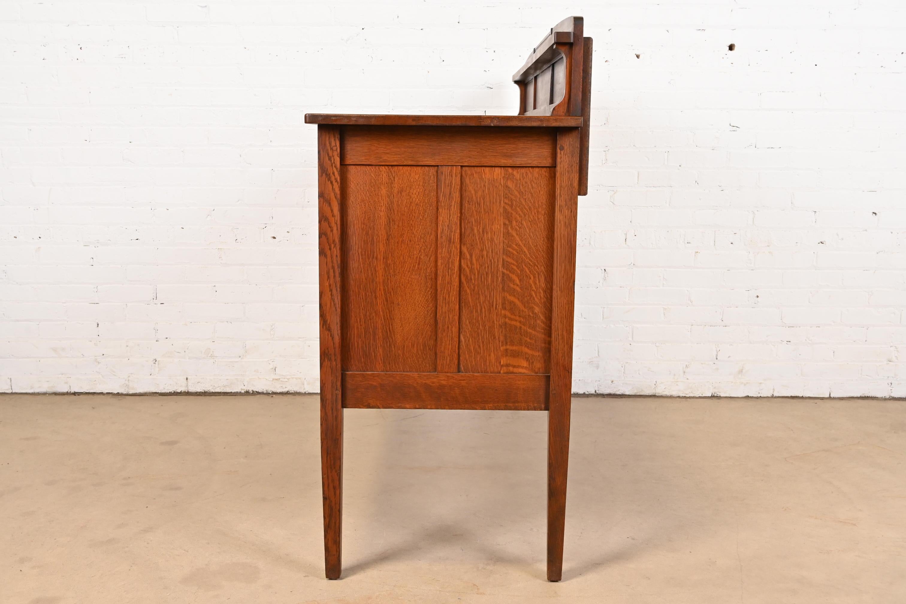 Limbert Aparador antiguo Mission Arts & Crafts de roble Aparador o mueble bar en venta 4