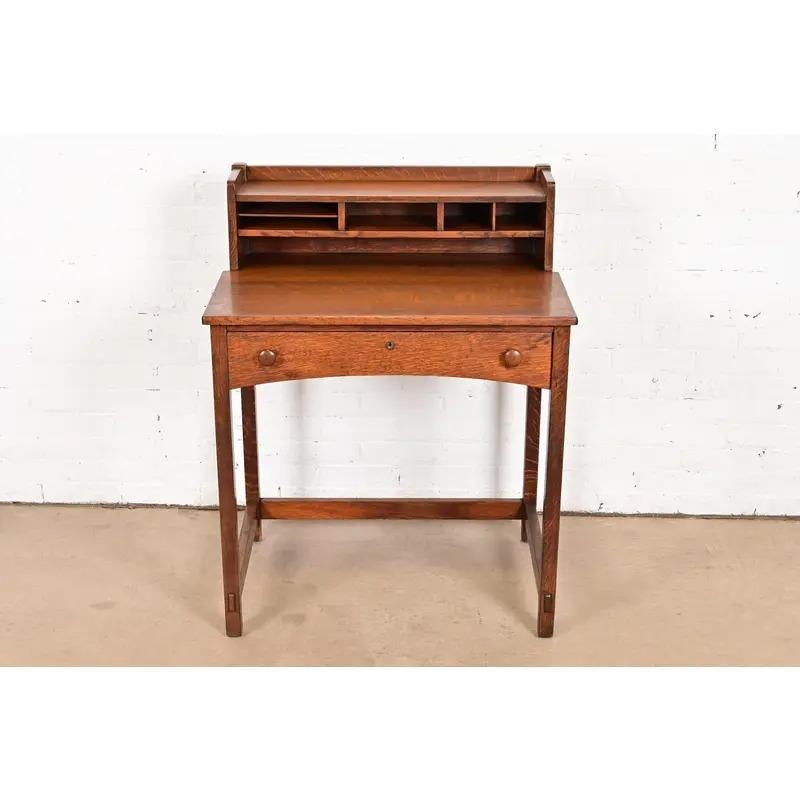 Americano Scrivania Mission Arts & Crafts di Limbert, circa 1910 in vendita