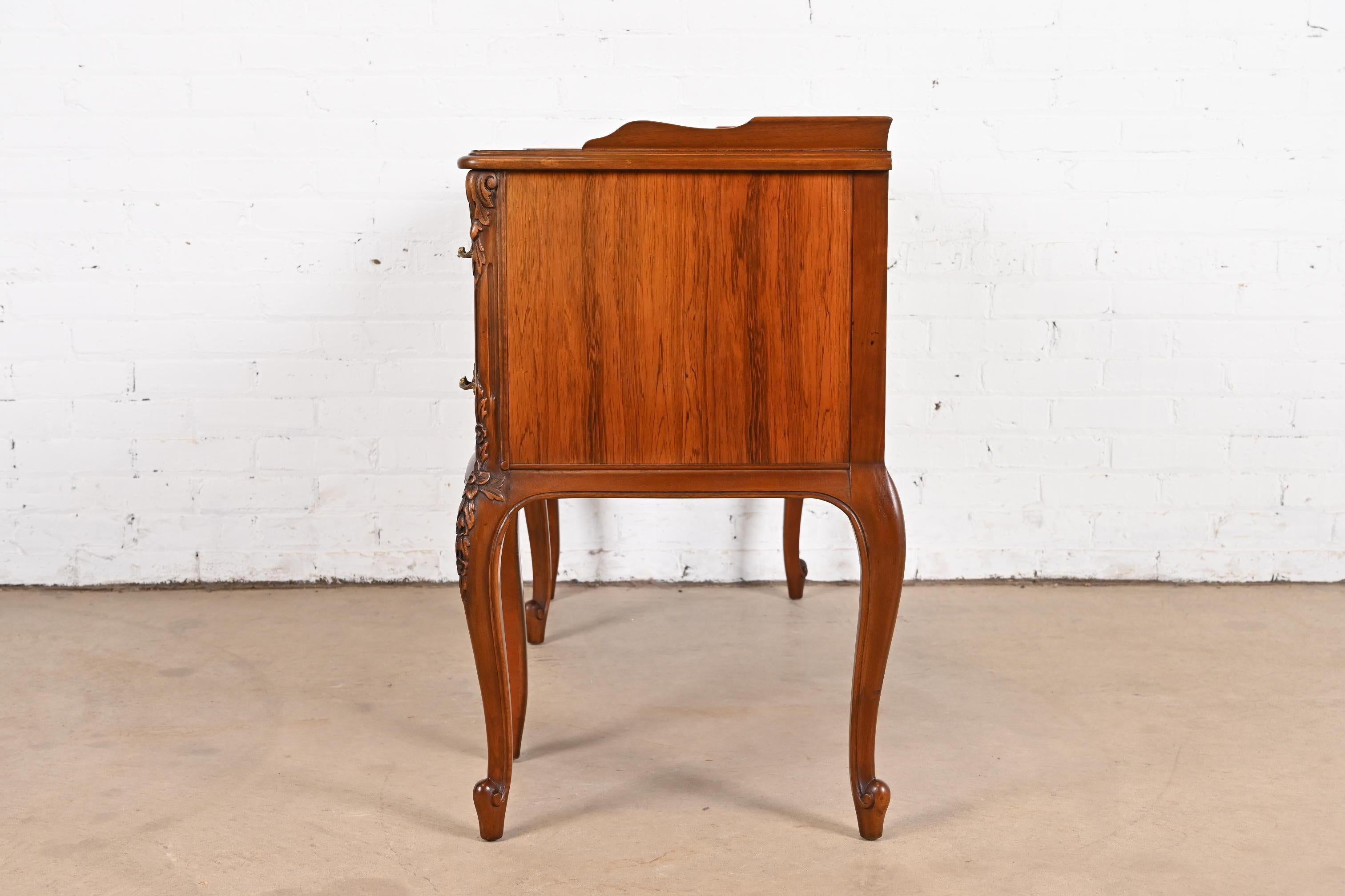 Limbert French Provincial Louis XV Carved Rosewood Vanity, 1920s 4