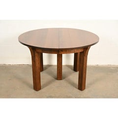 Limbert Mission Oak Arts & Crafts Extension Dining Table, Newly Refinished