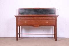Limbert Mission Oak Arts & Crafts Sideboard Buffet Server, Newly Restored