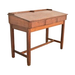Limbert Style Antique Mission Oak Arts & Crafts Architect's Desk, Circa 1910
