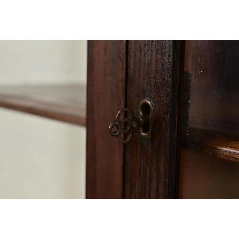 Vetro Mobile libreria in stile Limbert, Mission Arts & Crafts, Circa 1900 in vendita