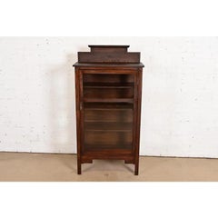Limbert Style Antique Mission Oak Arts & Crafts Bookcase, Circa 1905