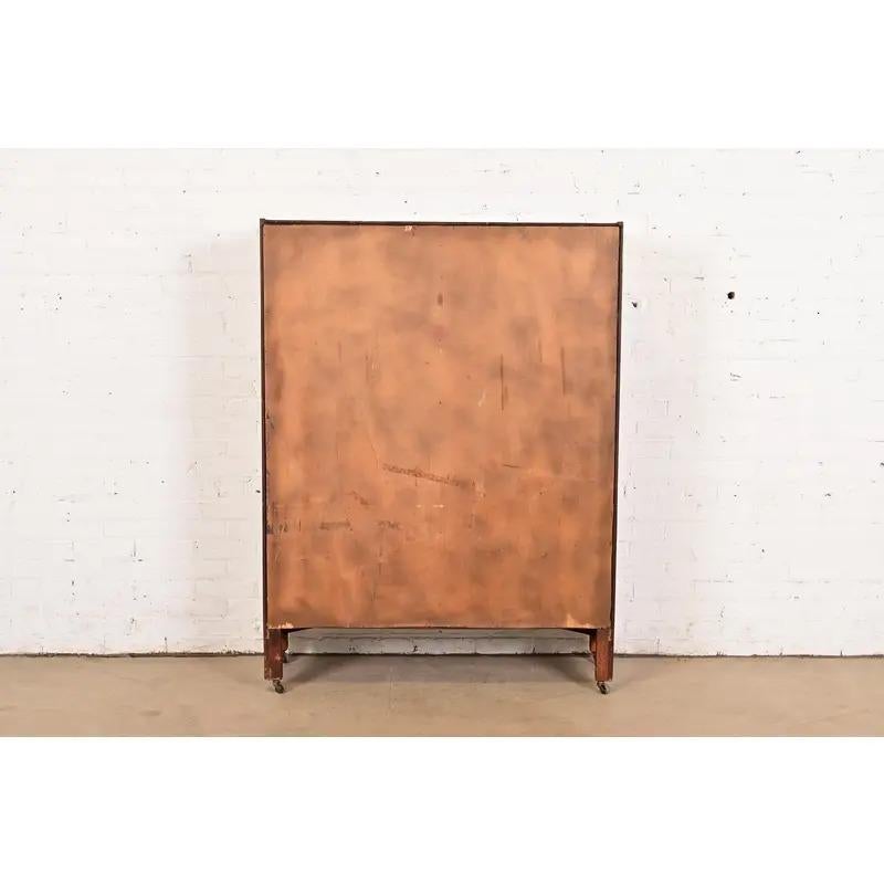 Mobile libreria doppio in stile Mission Arts & Crafts di Oak, CIRCA 1900 in vendita 6