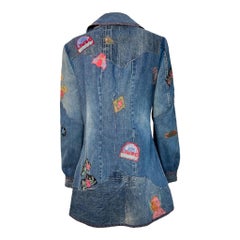 LIMBO Denim Patchwork Shirt or Mini Dress, 1970s