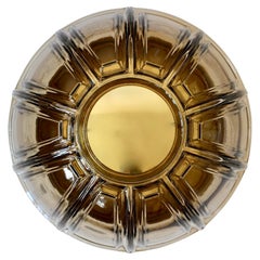 Limburg 1 von 2 Topas getöntem strukturiertem Glas Flush Mount Wandleuchten oder Sconces