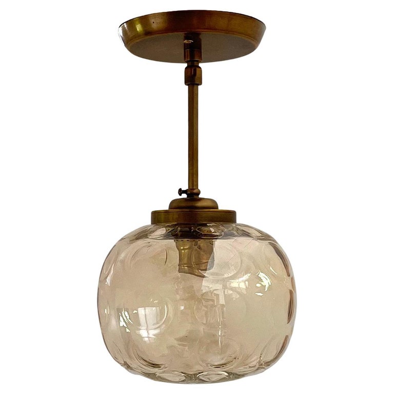 Limburg Amber Glass Pendant Light For Sale at 1stDibs