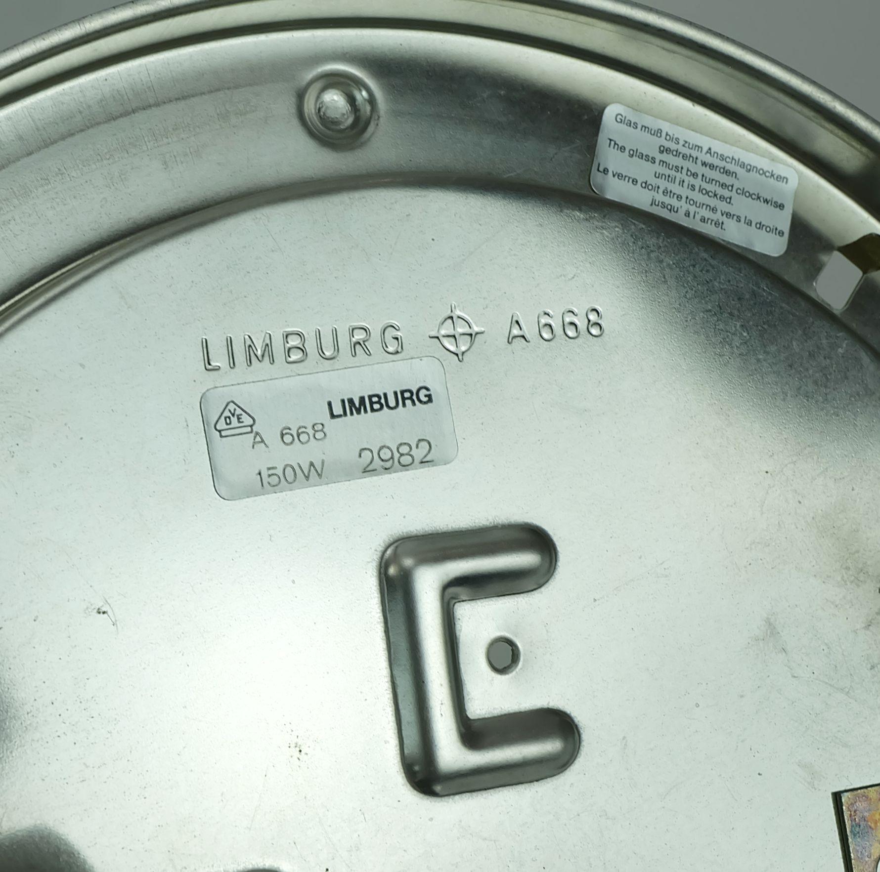 LUCE A SOFFITTO Limburg modello A668 vetro ambrato strutturato anni '70 In condizioni buone in vendita a Mannheim, DE