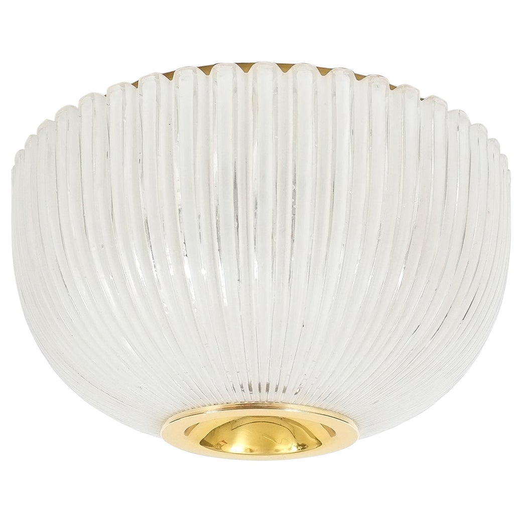 Grande et majestueuse paire de lampes en verre Limburg, Allemagne, 1960 en vente