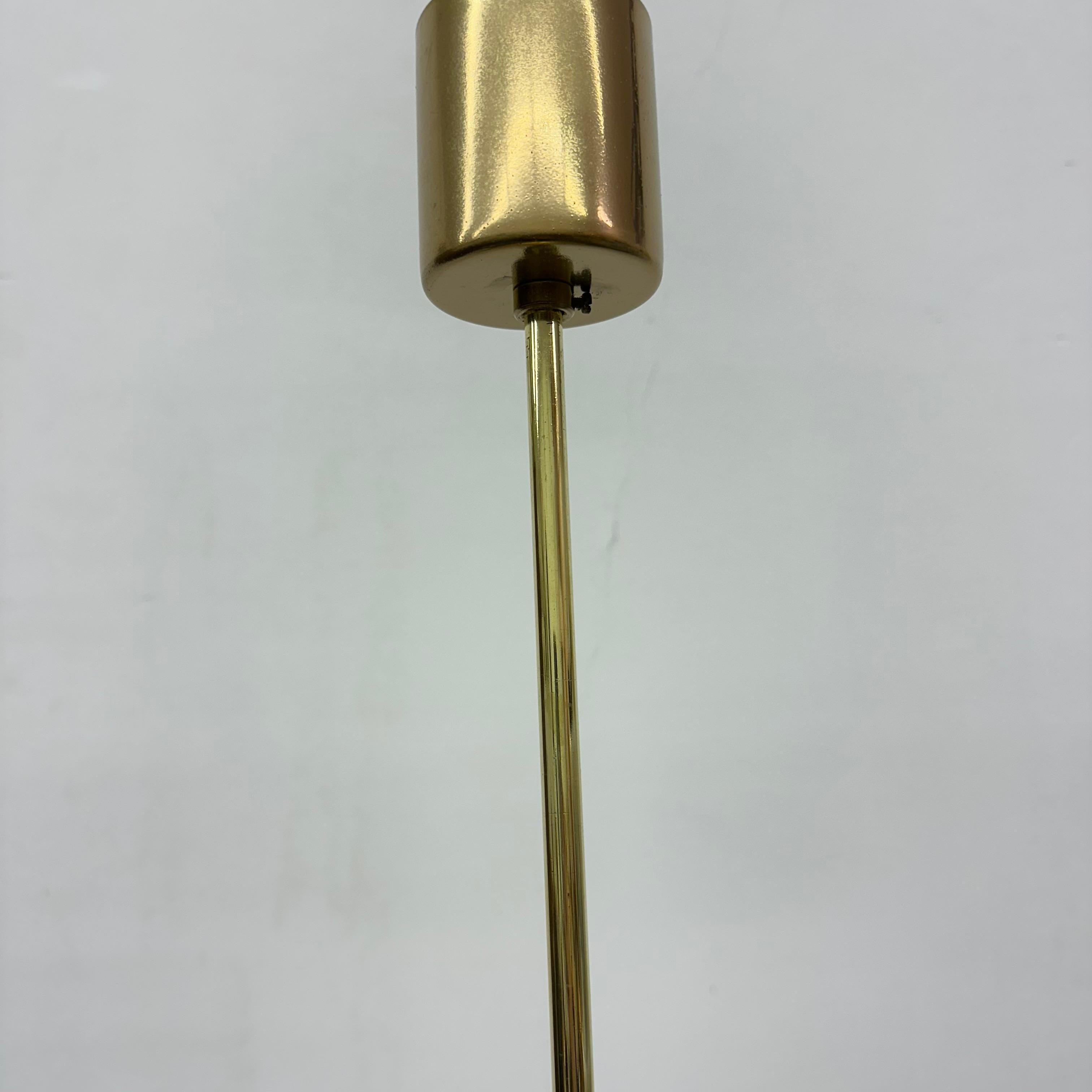 Lampada a sospensione in vetro a bolle d'aria Glashütte Limburg, anni '70 in vendita 13