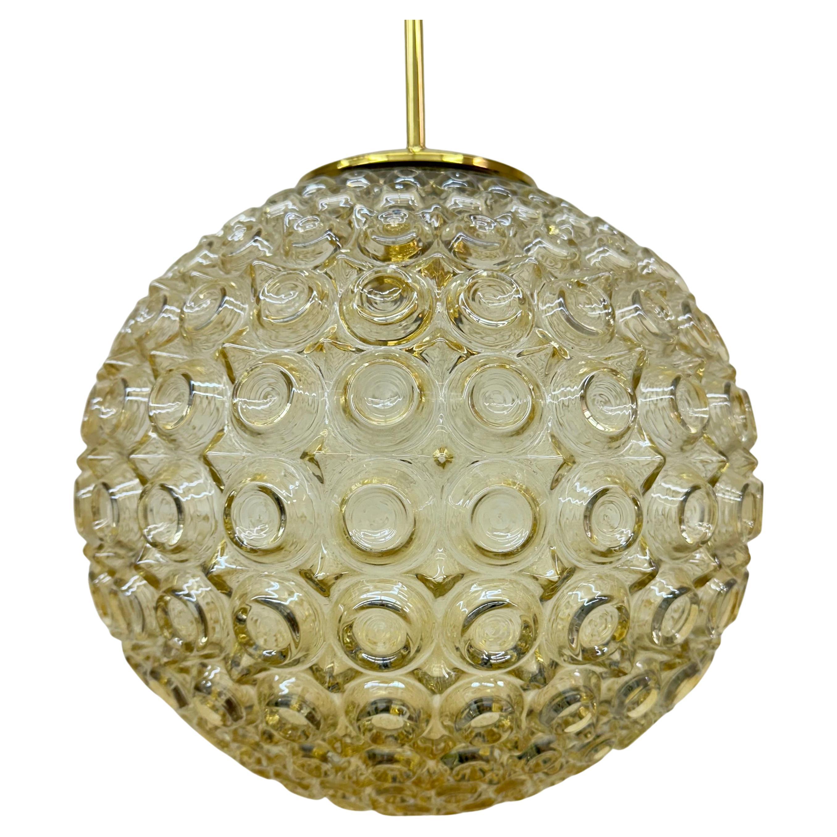 Limburg Glashütte bubble glass pendant light , 1970’s