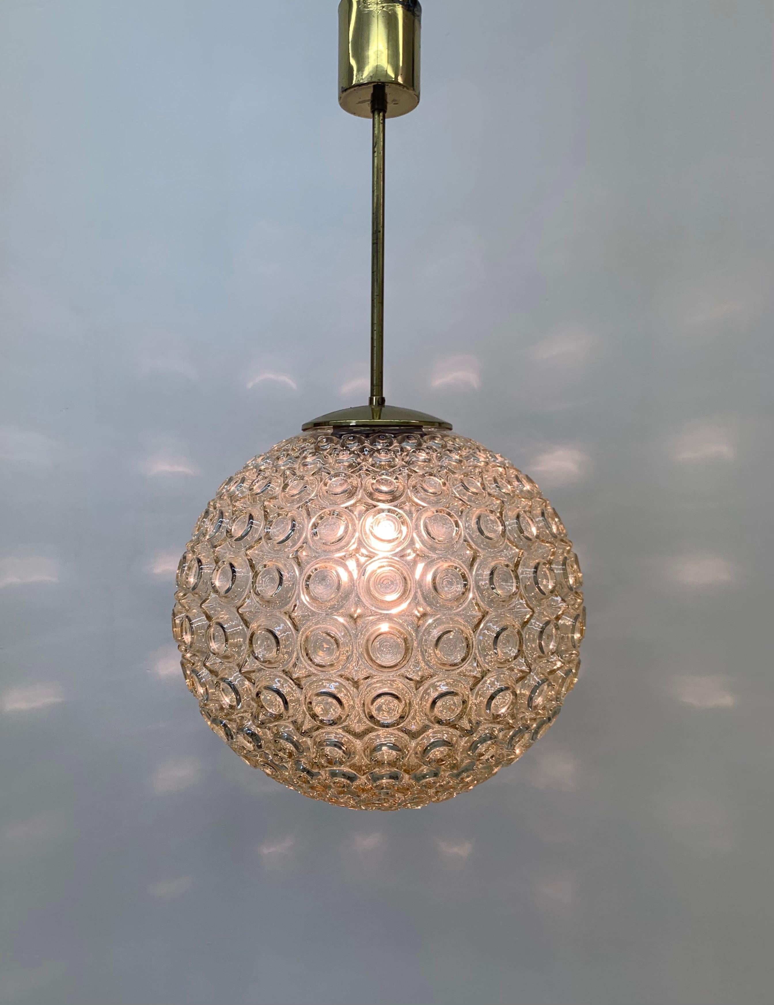 Mid-Century Modern Limburg Glashutte Bubble Hanging Lamp, 1970s For Sale