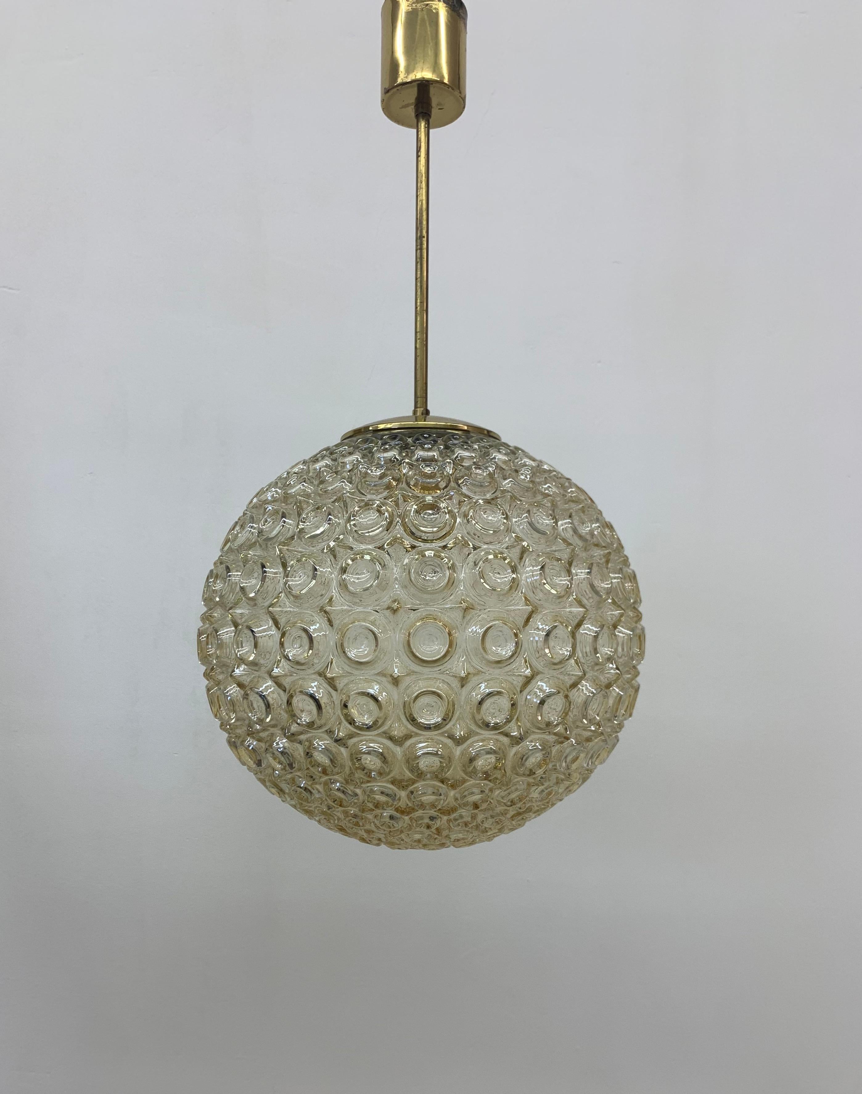 Metal Limburg Glashutte Bubble Hanging Lamp, 1970s For Sale