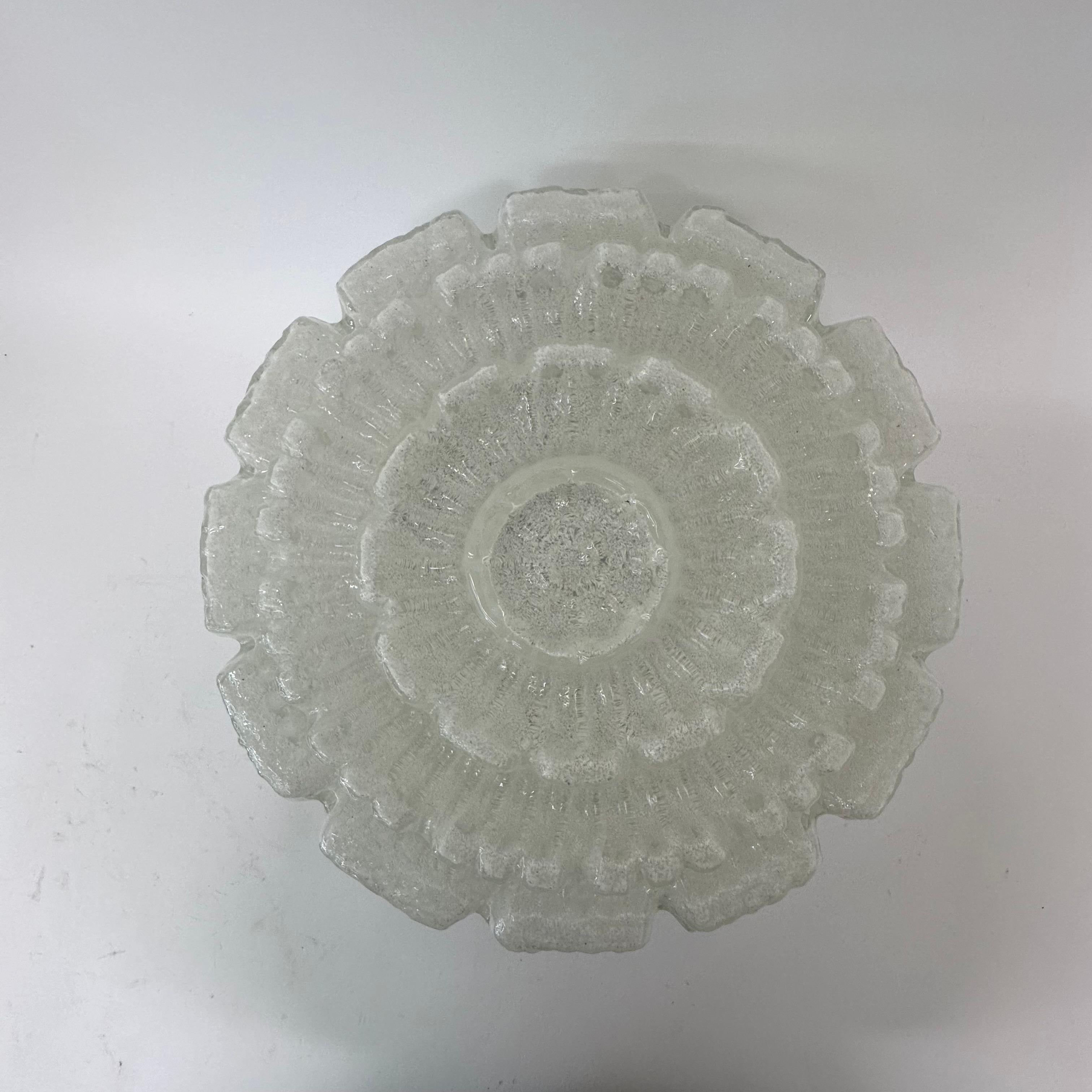 Limburg glashütte flush mount ceiling lamp , 1970s For Sale 3