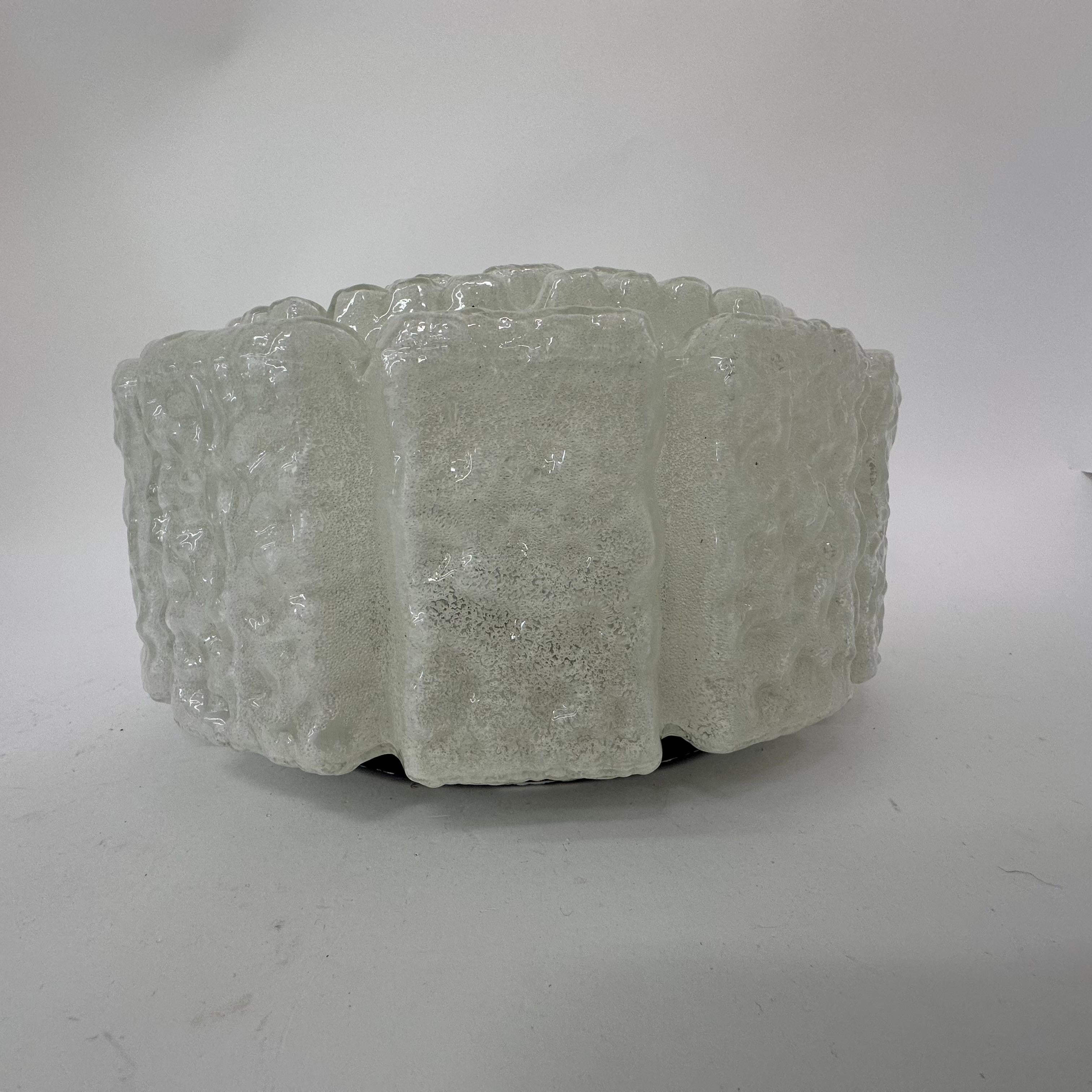 Limburg glashütte flush mount ceiling lamp , 1970s For Sale 6