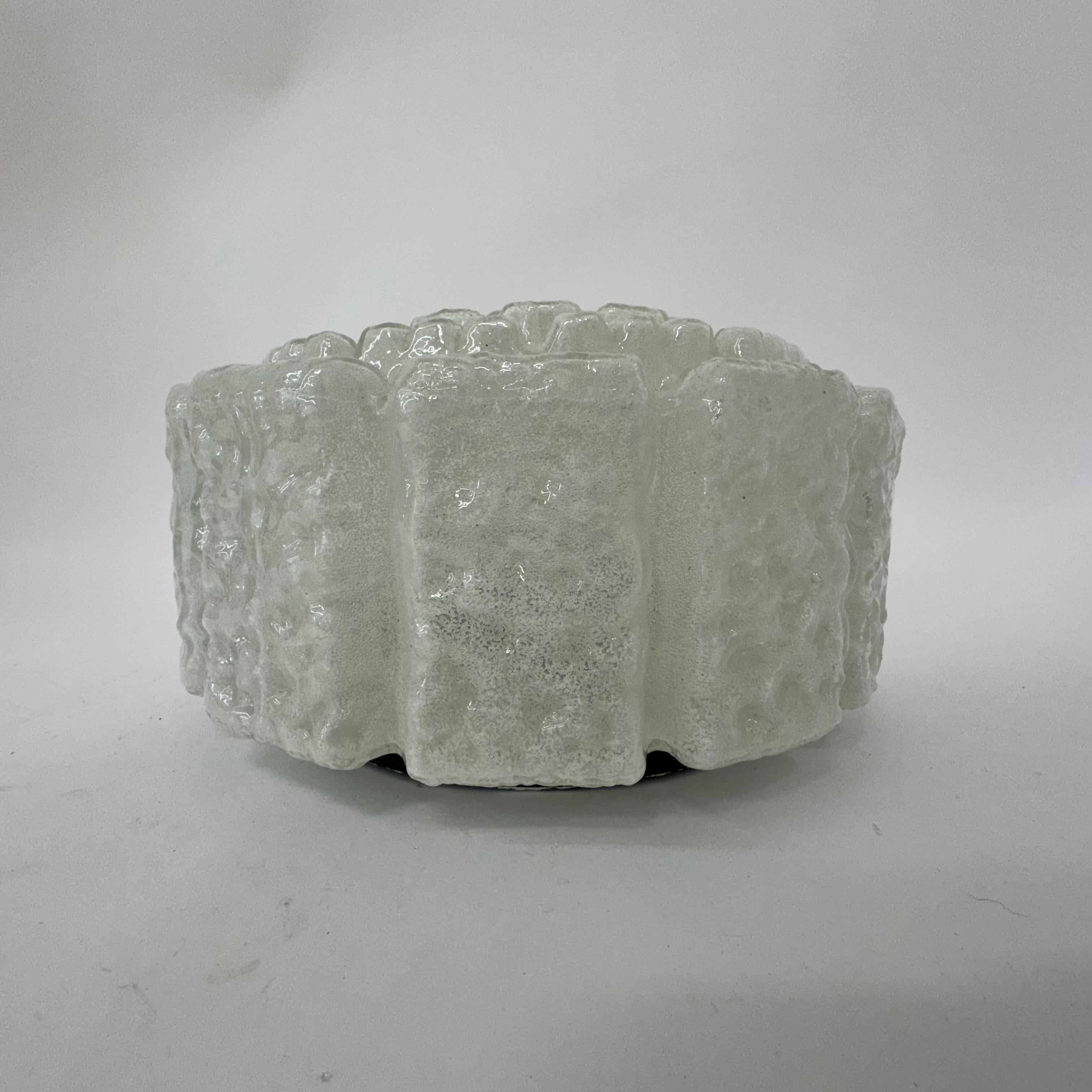 Limburg glashütte flush mount ceiling lamp , 1970s For Sale 8