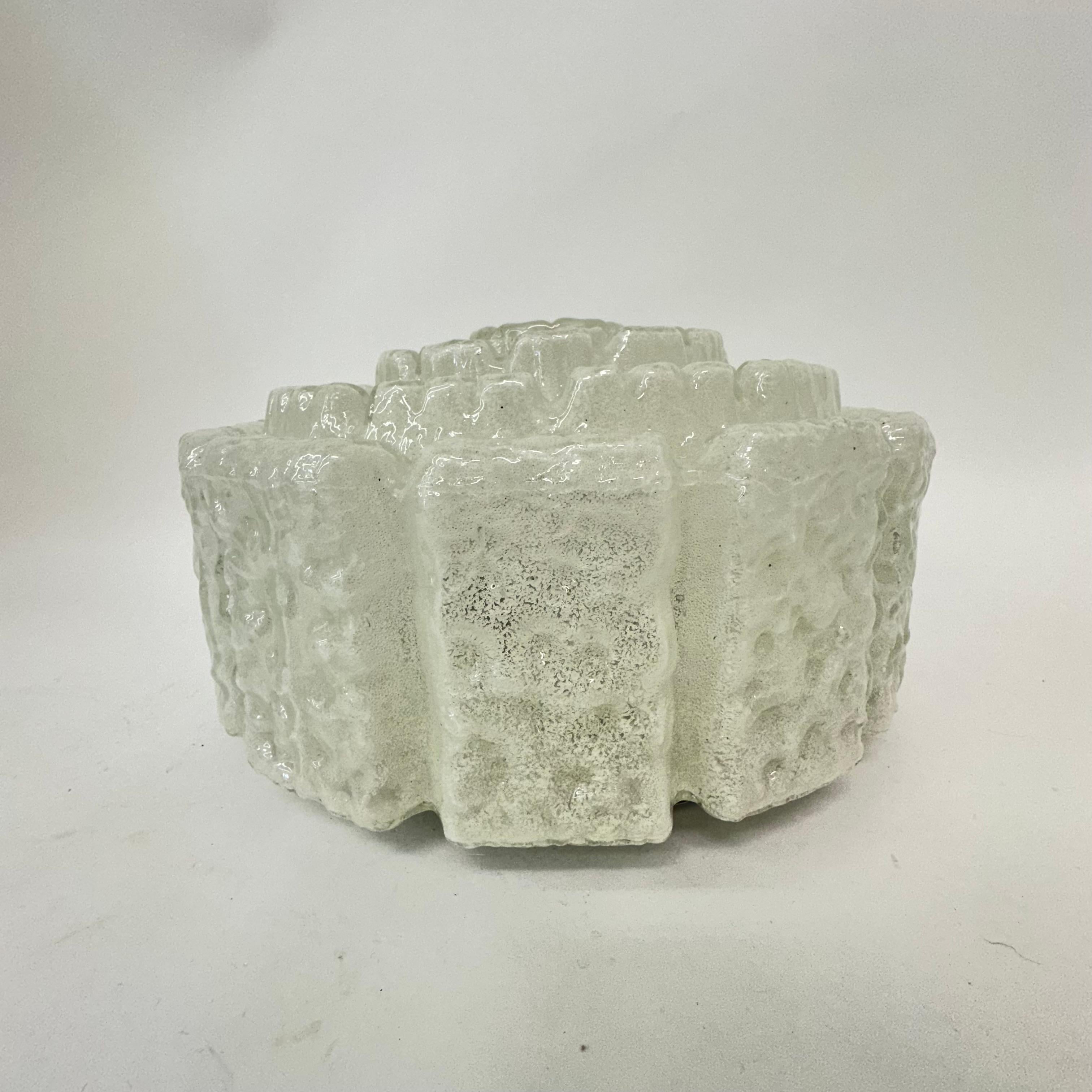 Limburg glashütte flush mount ceiling lamp , 1970s For Sale 9
