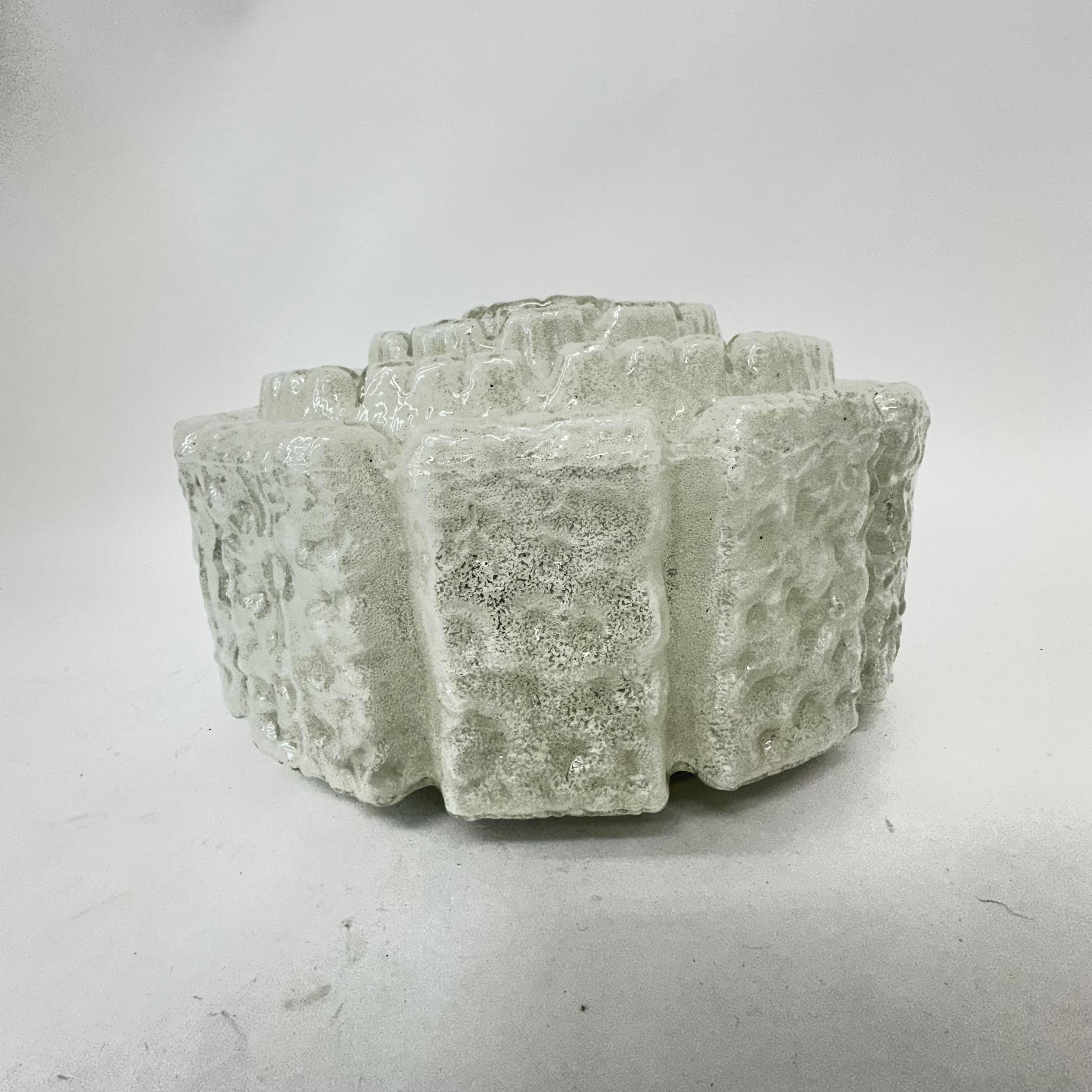 Limburg glashütte flush mount ceiling lamp , 1970s For Sale 11