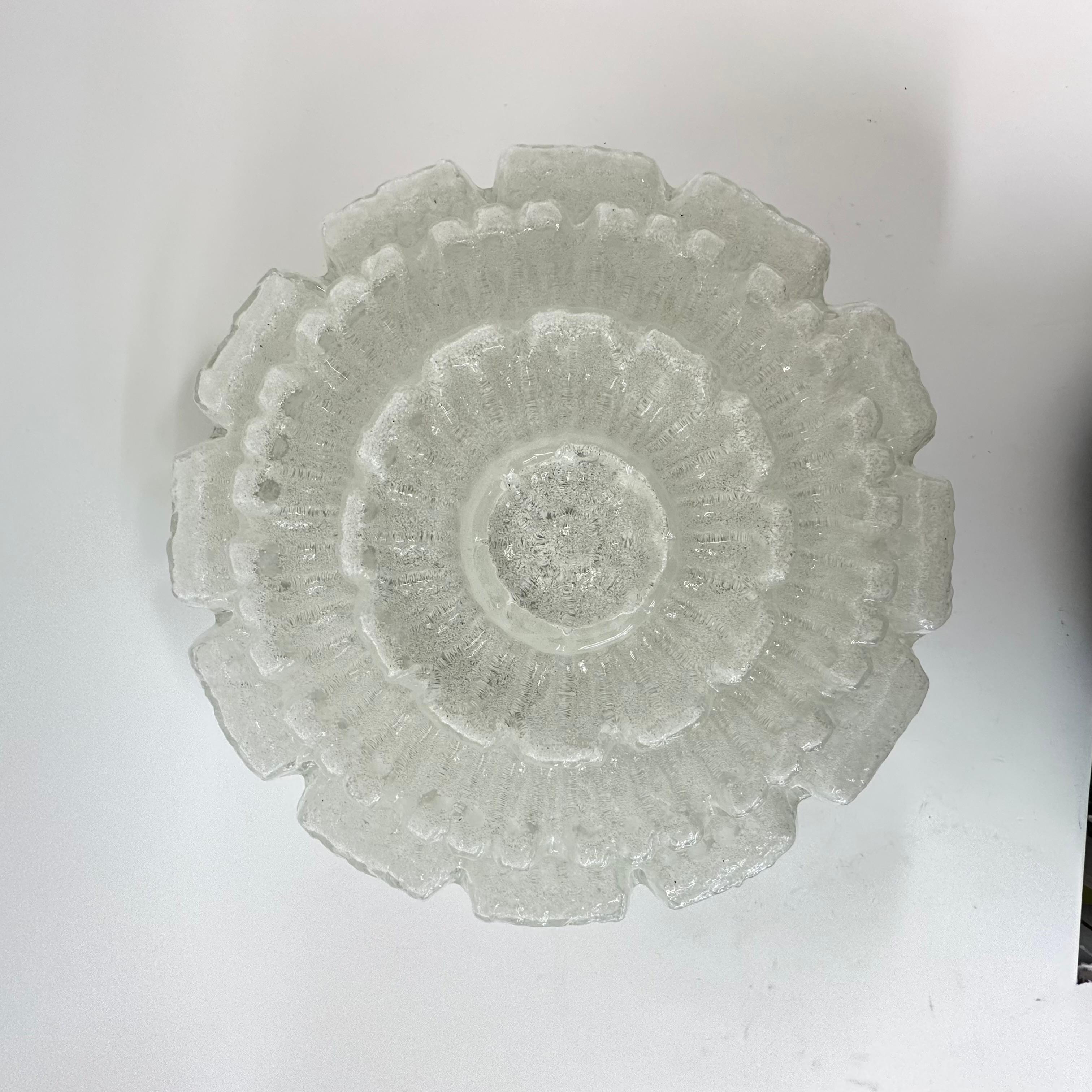 Limburg glashütte flush mount ceiling lamp , 1970s For Sale 13