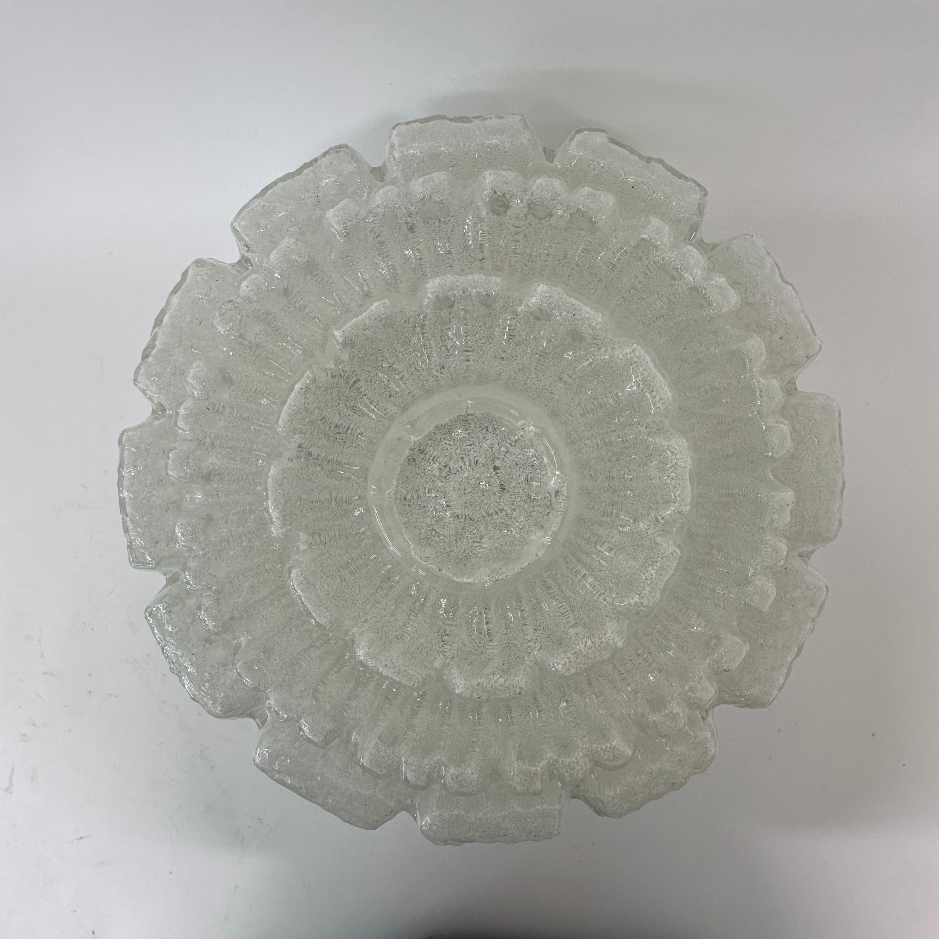 Limburg glashütte flush mount ceiling lamp , 1970s For Sale 1