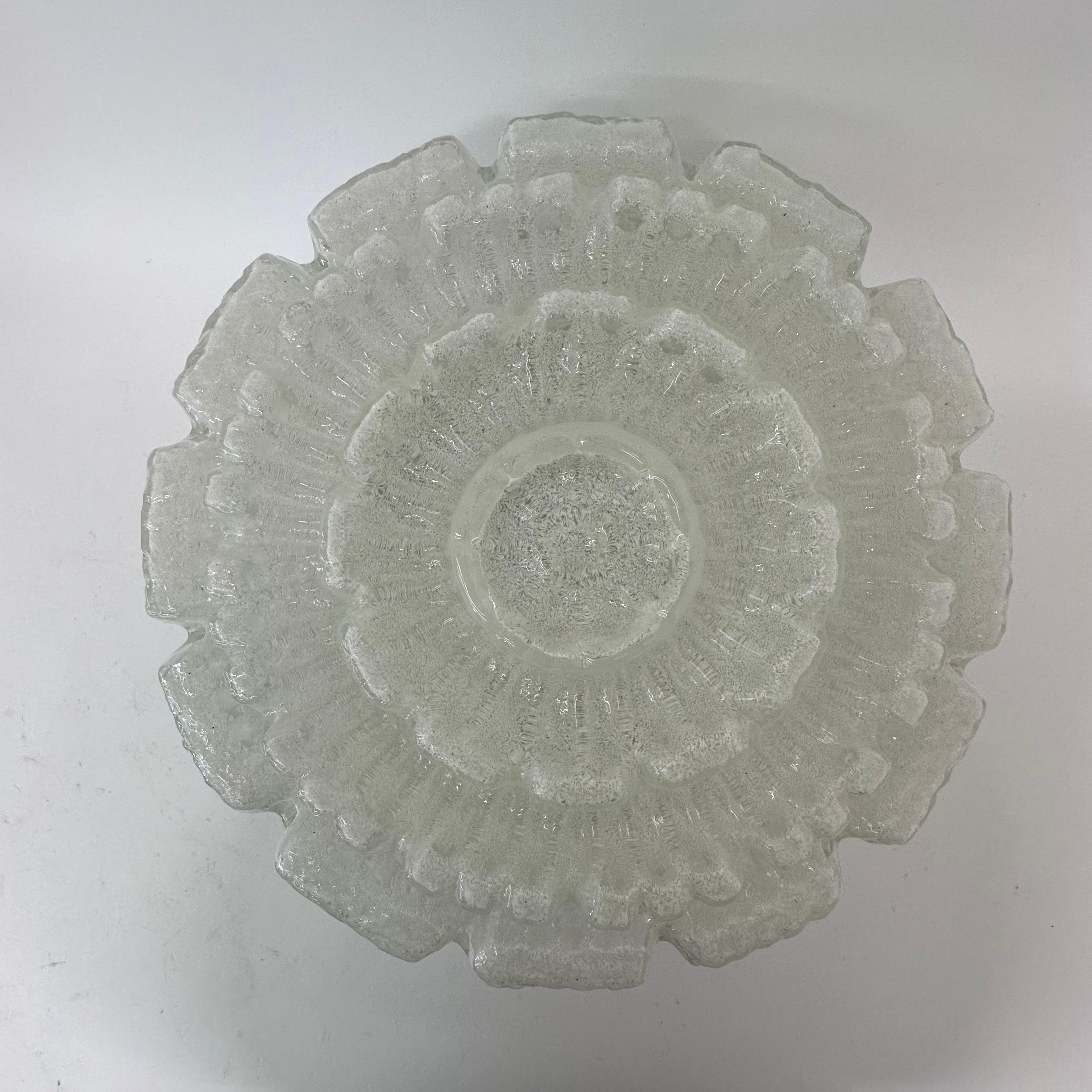 Limburg glashütte flush mount ceiling lamp , 1970s For Sale 2