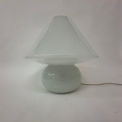 Limburg Glashütte glass table lamp mushroom , 1970’s