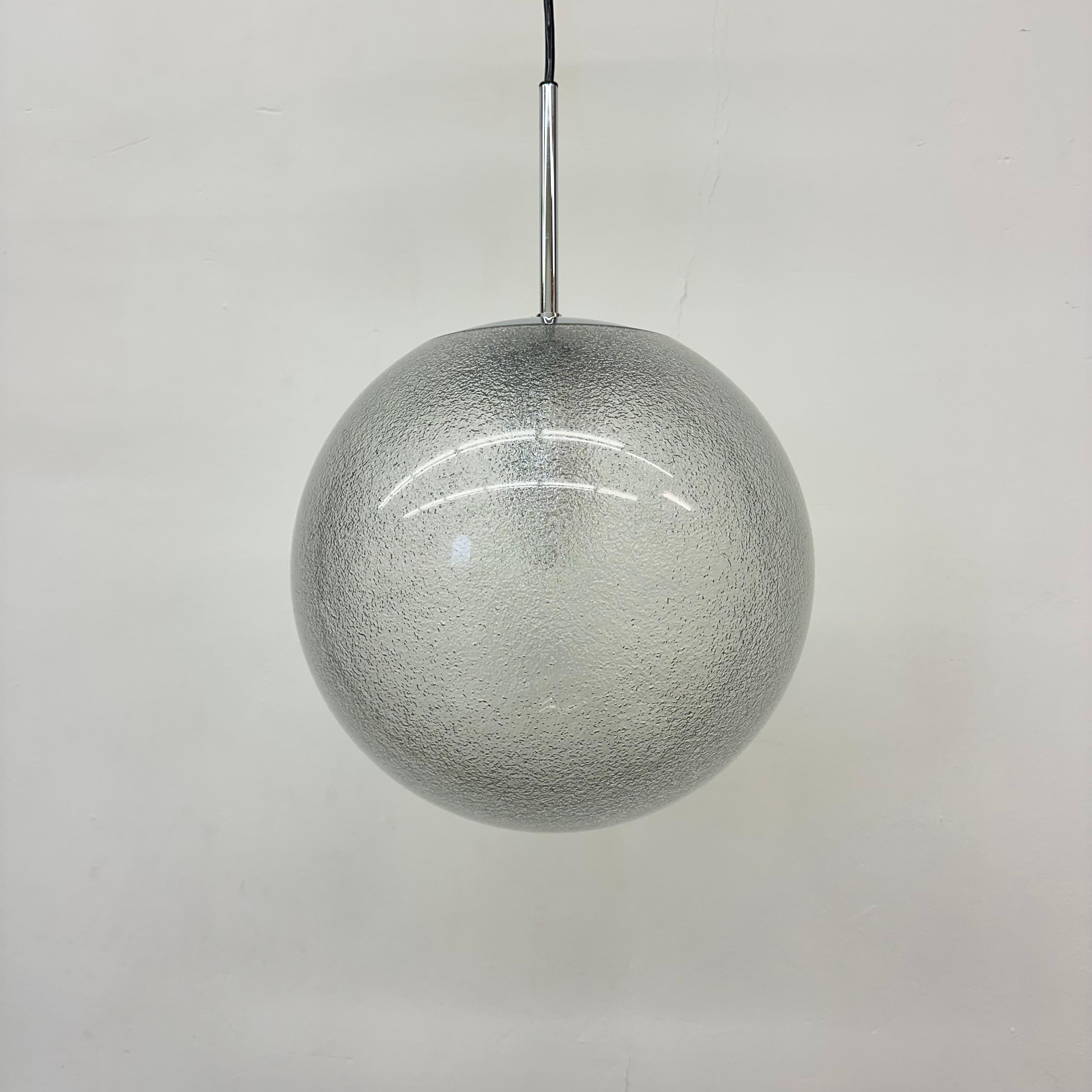 Mid-Century moderno Lampada a sospensione Glashütte Limburg , anni '70 in vendita