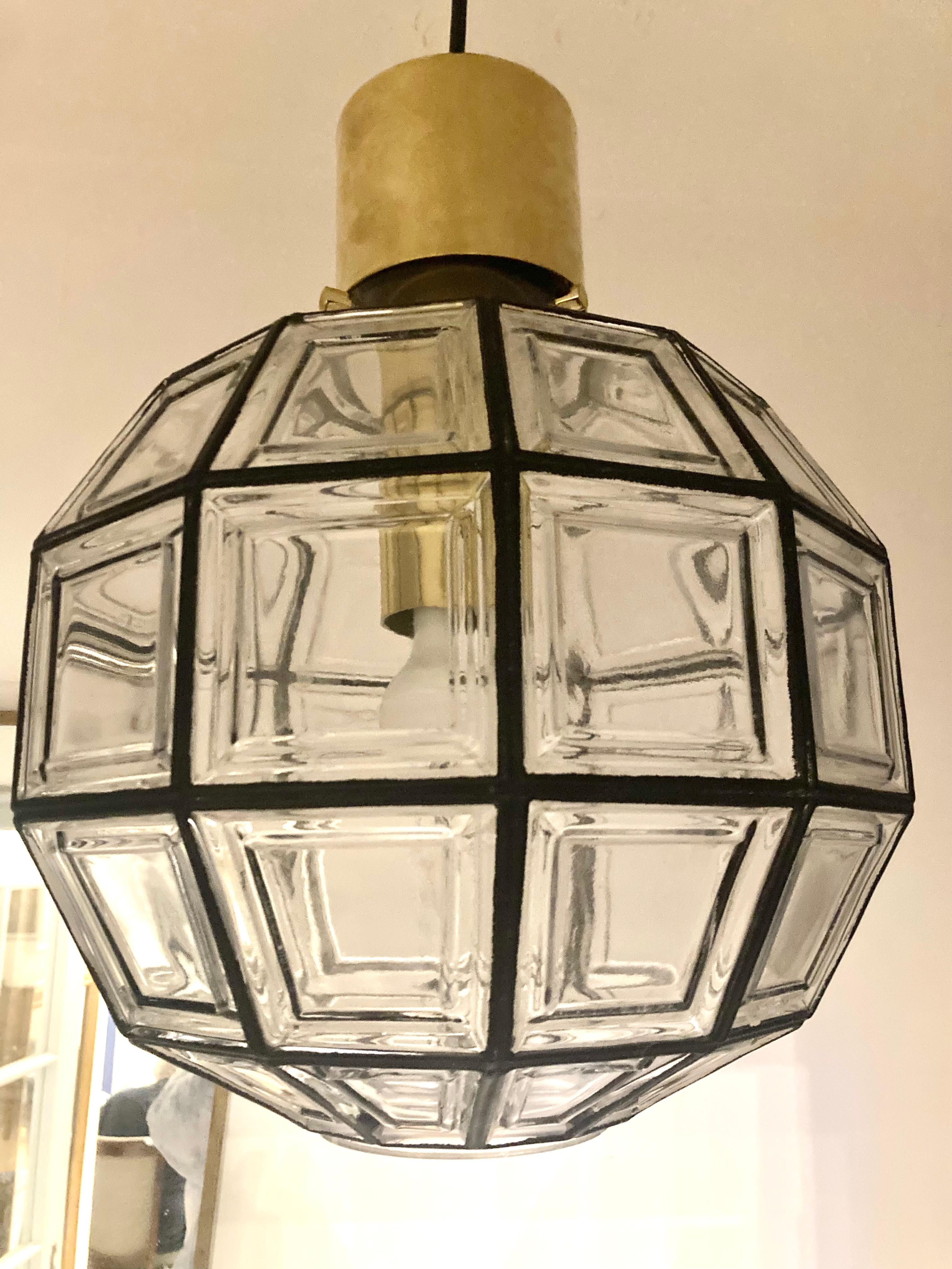 Mid-20th Century Limburg Glashutte Lantern For Sale