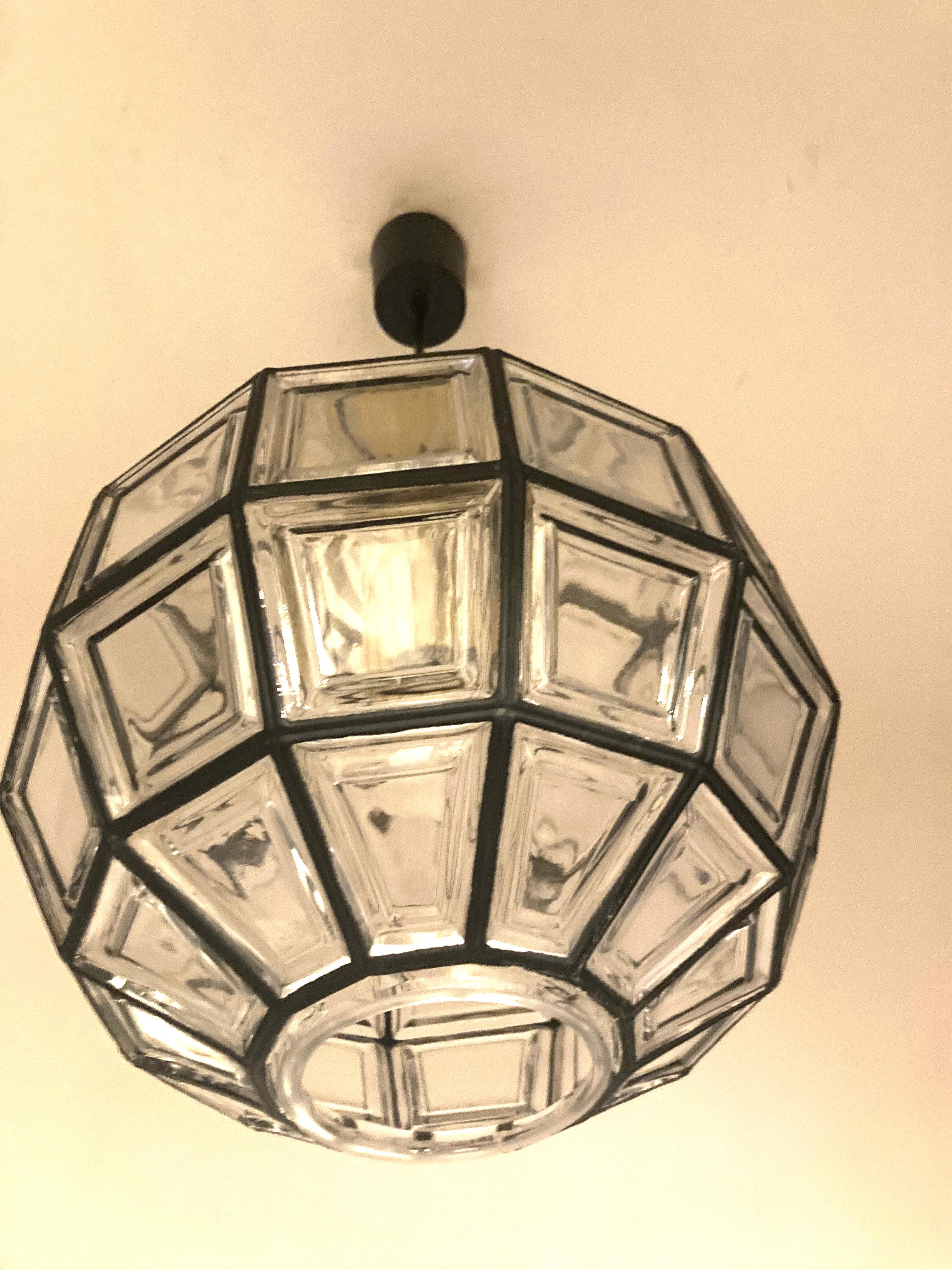 Brass Limburg Glashutte Lantern For Sale