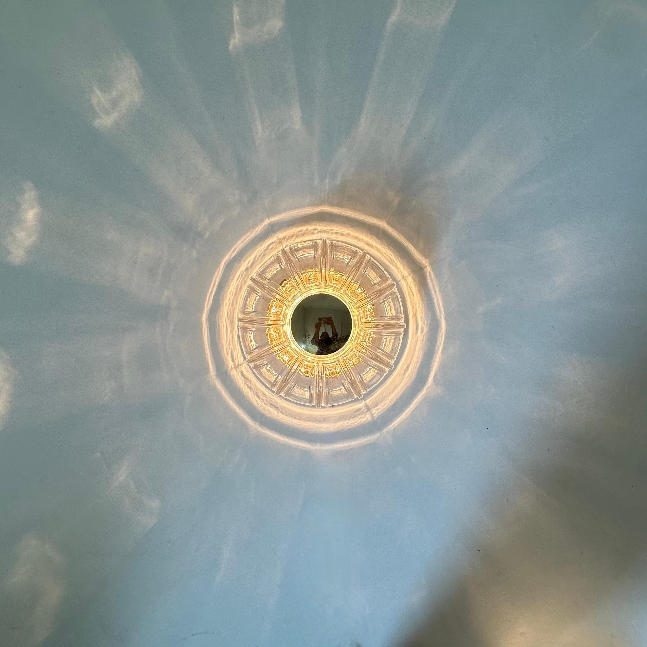 Limburg Glashutte sconce wall / ceiling lamp, 1970’s For Sale 9