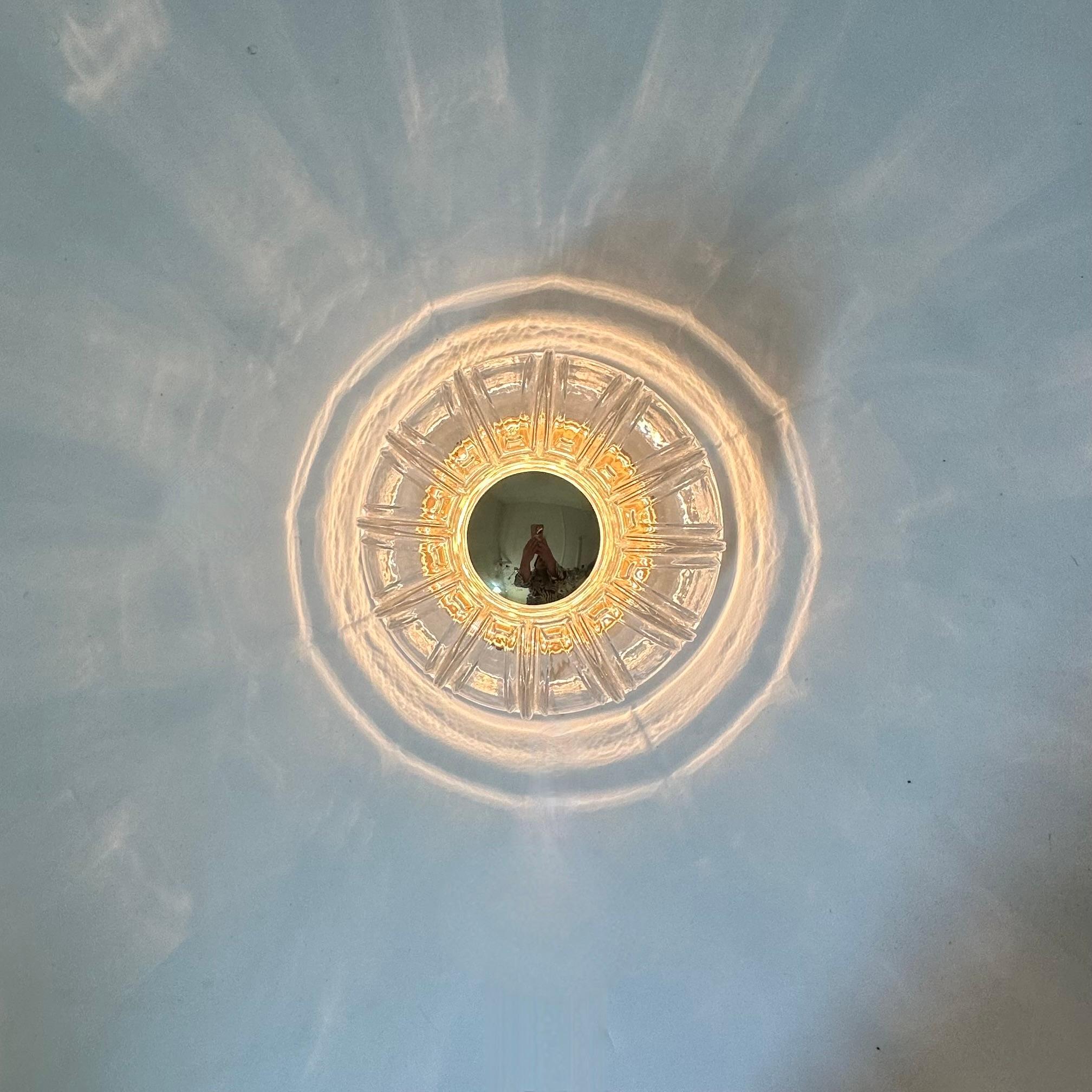 Limburg Glashutte sconce wall / ceiling lamp, 1970’s For Sale 10