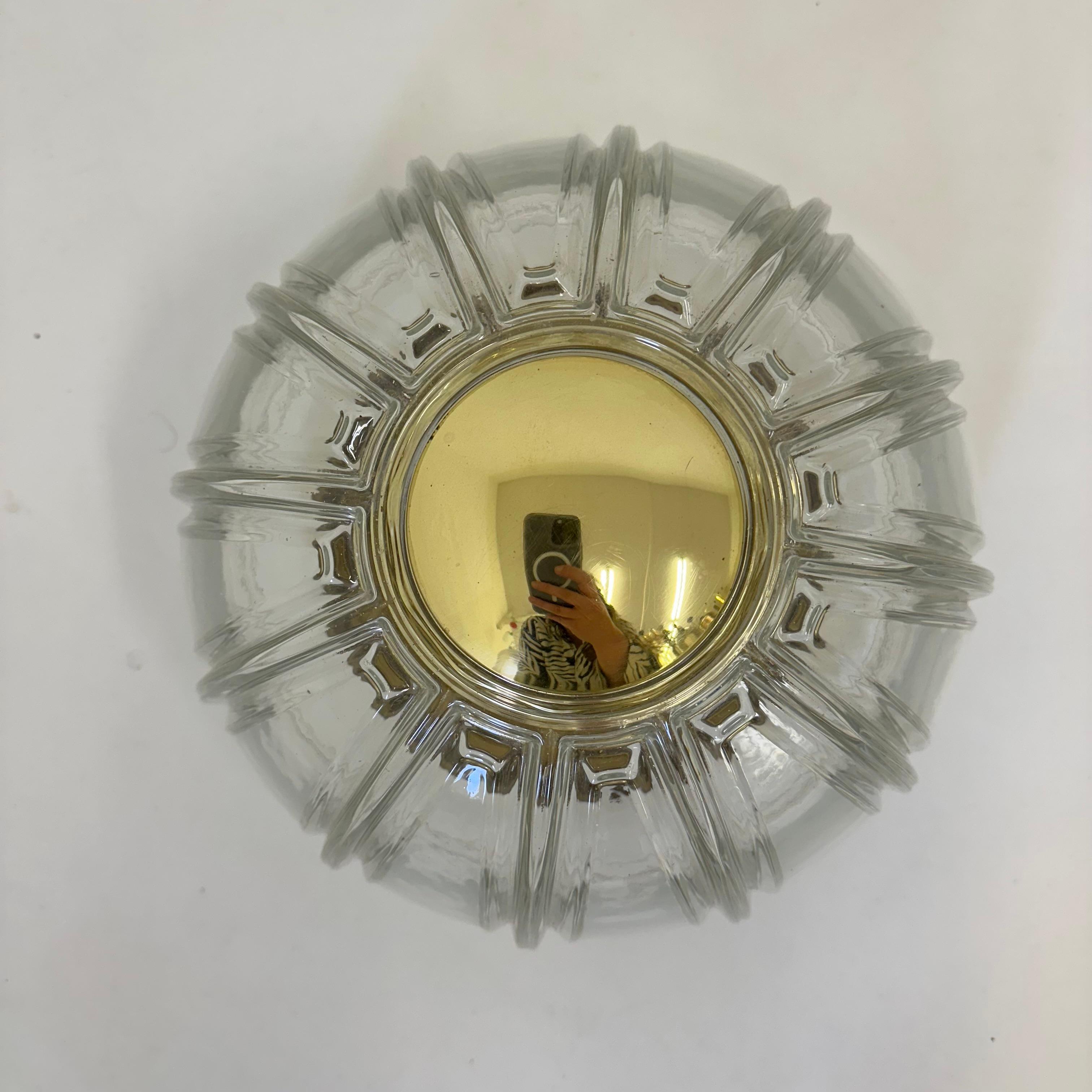 German Limburg Glashutte sconce wall / ceiling lamp, 1970’s For Sale