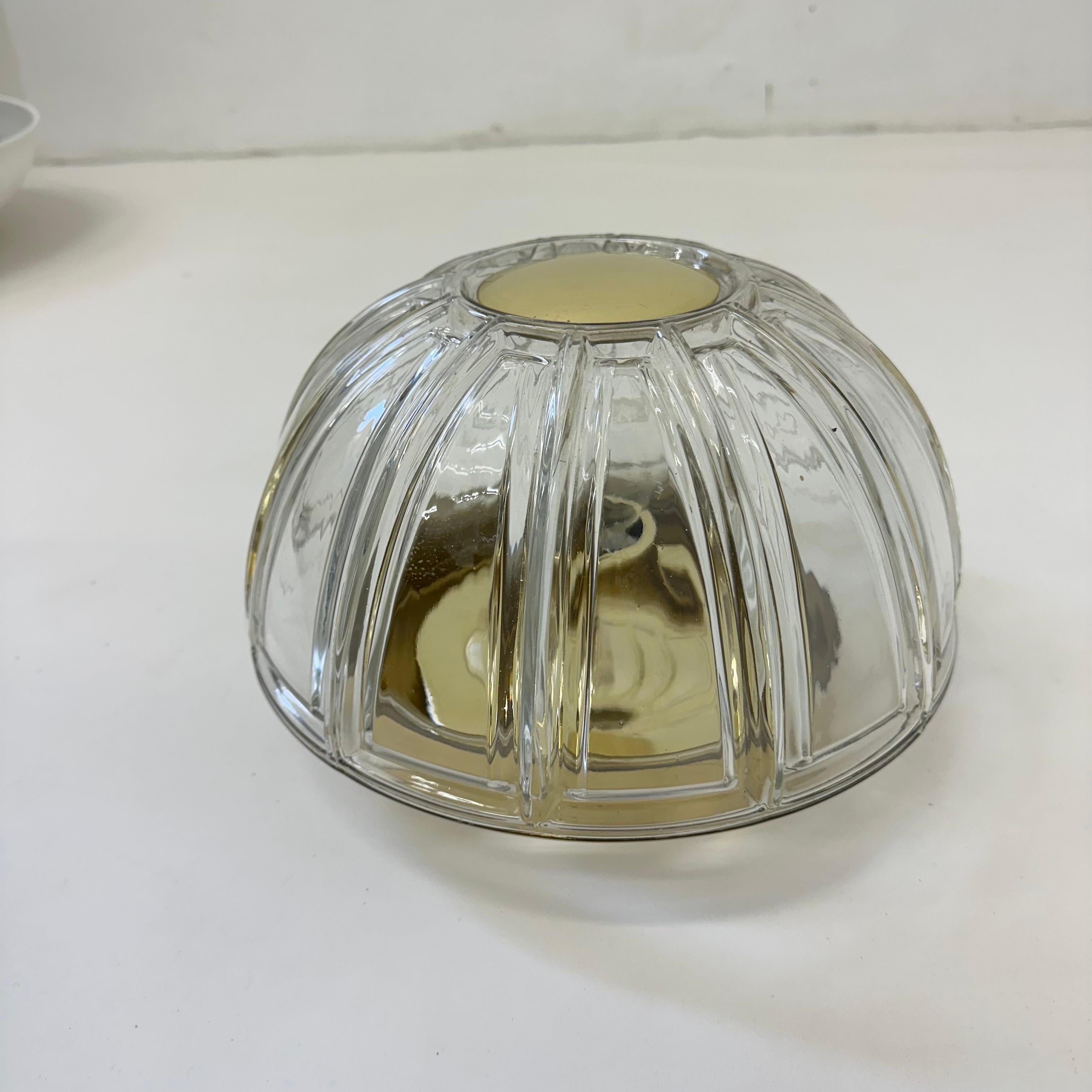 Brass Limburg Glashutte sconce wall / ceiling lamp, 1970’s For Sale