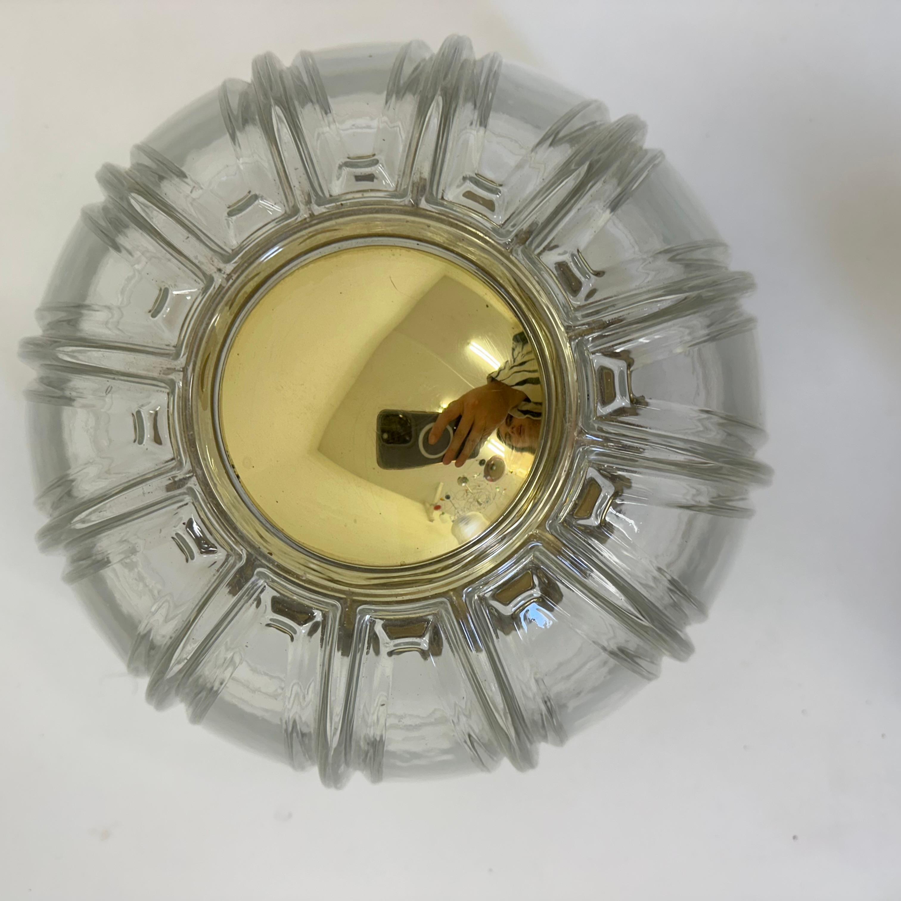 Limburg Glashutte sconce wall / ceiling lamp, 1970’s For Sale 2