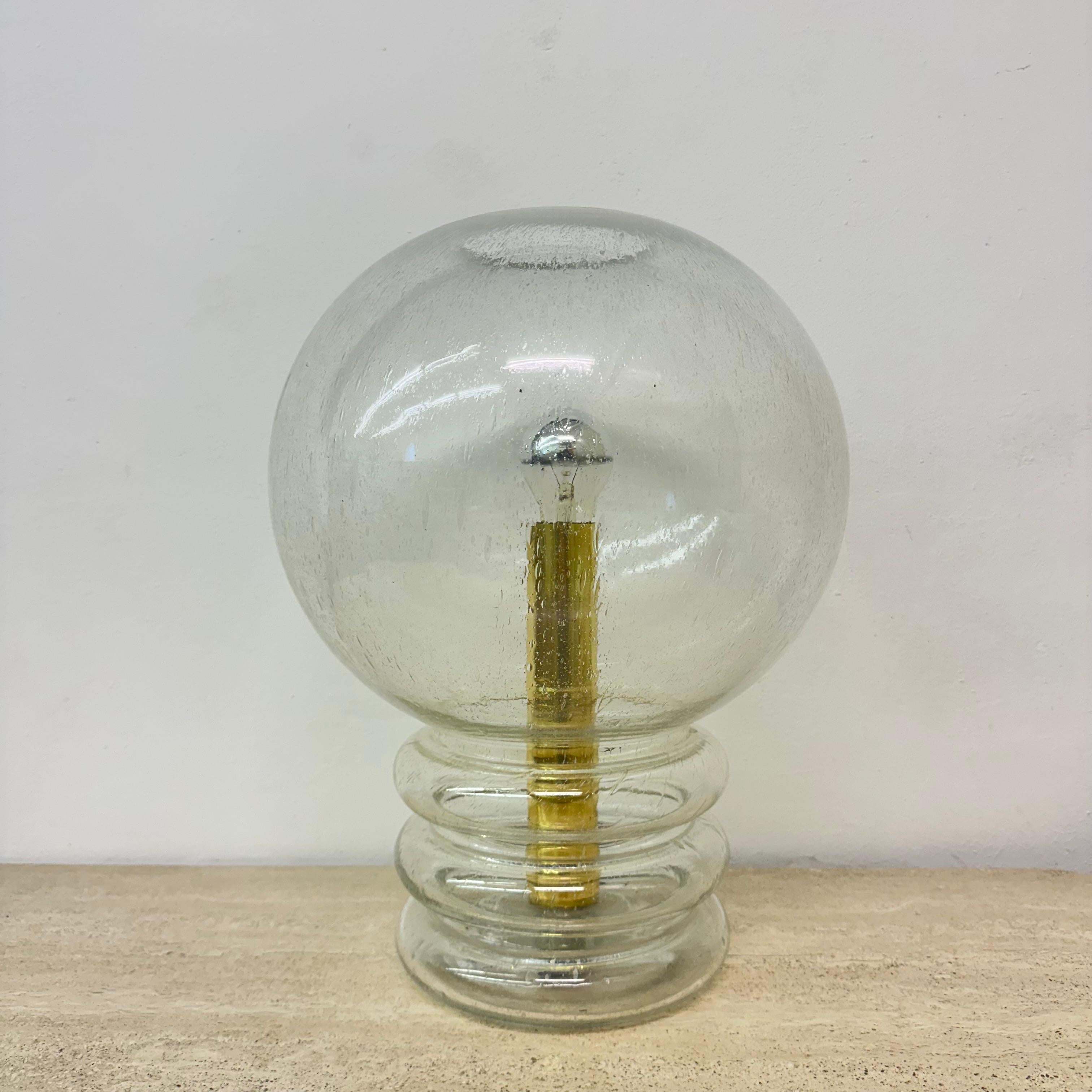 Late 20th Century Limburg glashütte table lamp , 1970s For Sale