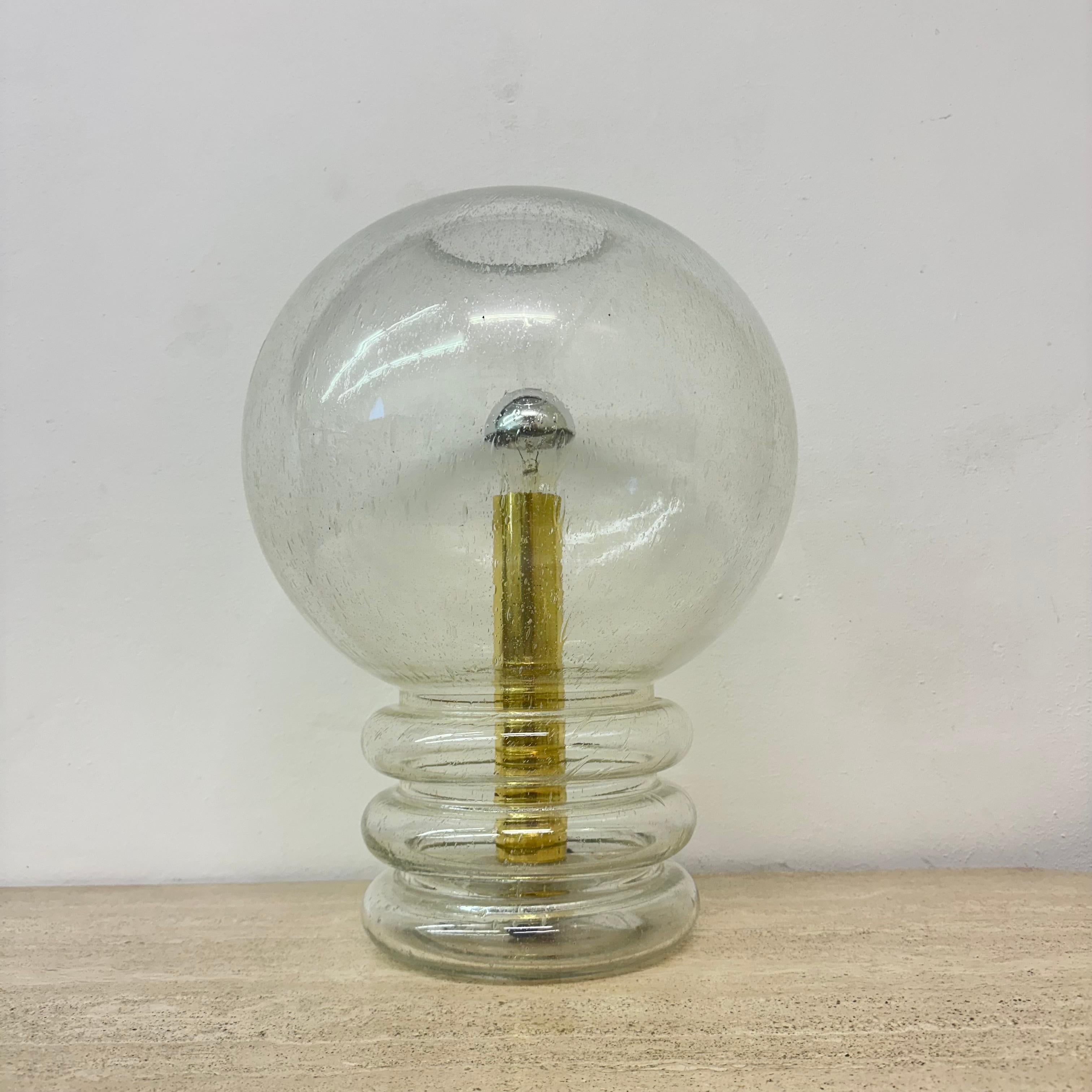 Limburg glashütte table lamp , 1970s For Sale 1