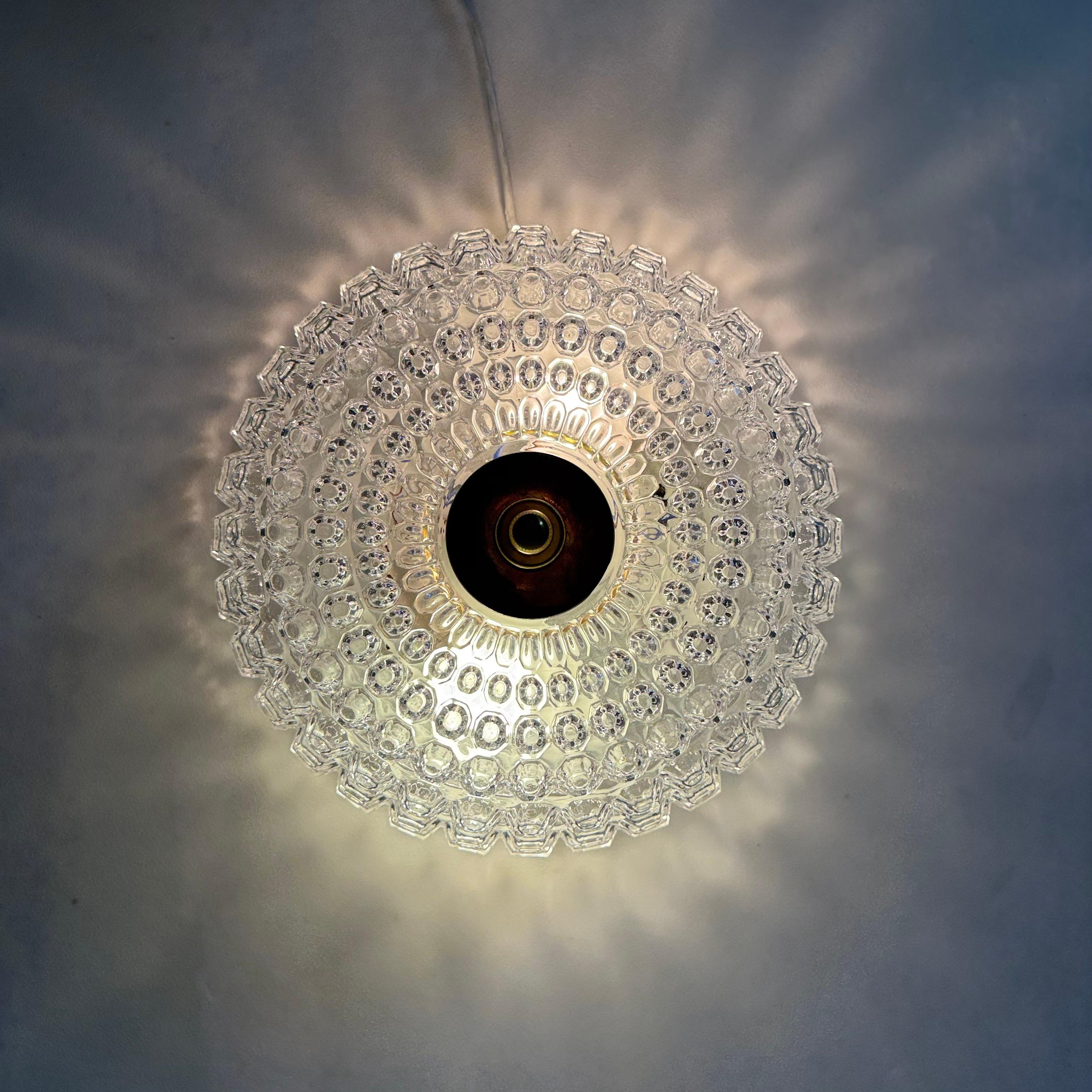 Limburg Limburg Glashütte ceiling lamp , 1970s For Sale 10