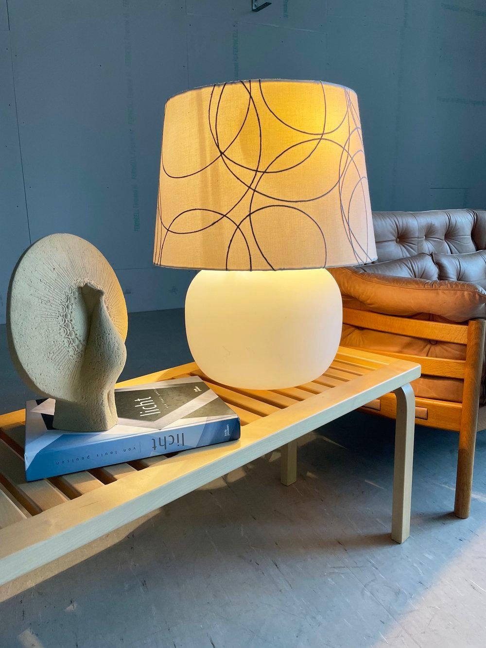 Limburg Opaline Glass Table Lamp by Heinz-Josef Ohm, 1968 For Sale 3