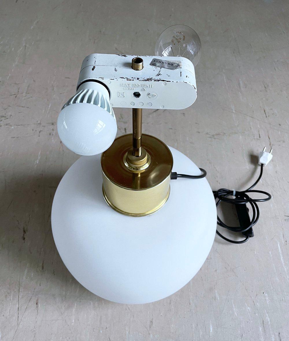 Limburg Opaline Glass Table Lamp by Heinz-Josef Ohm, 1968 For Sale 7