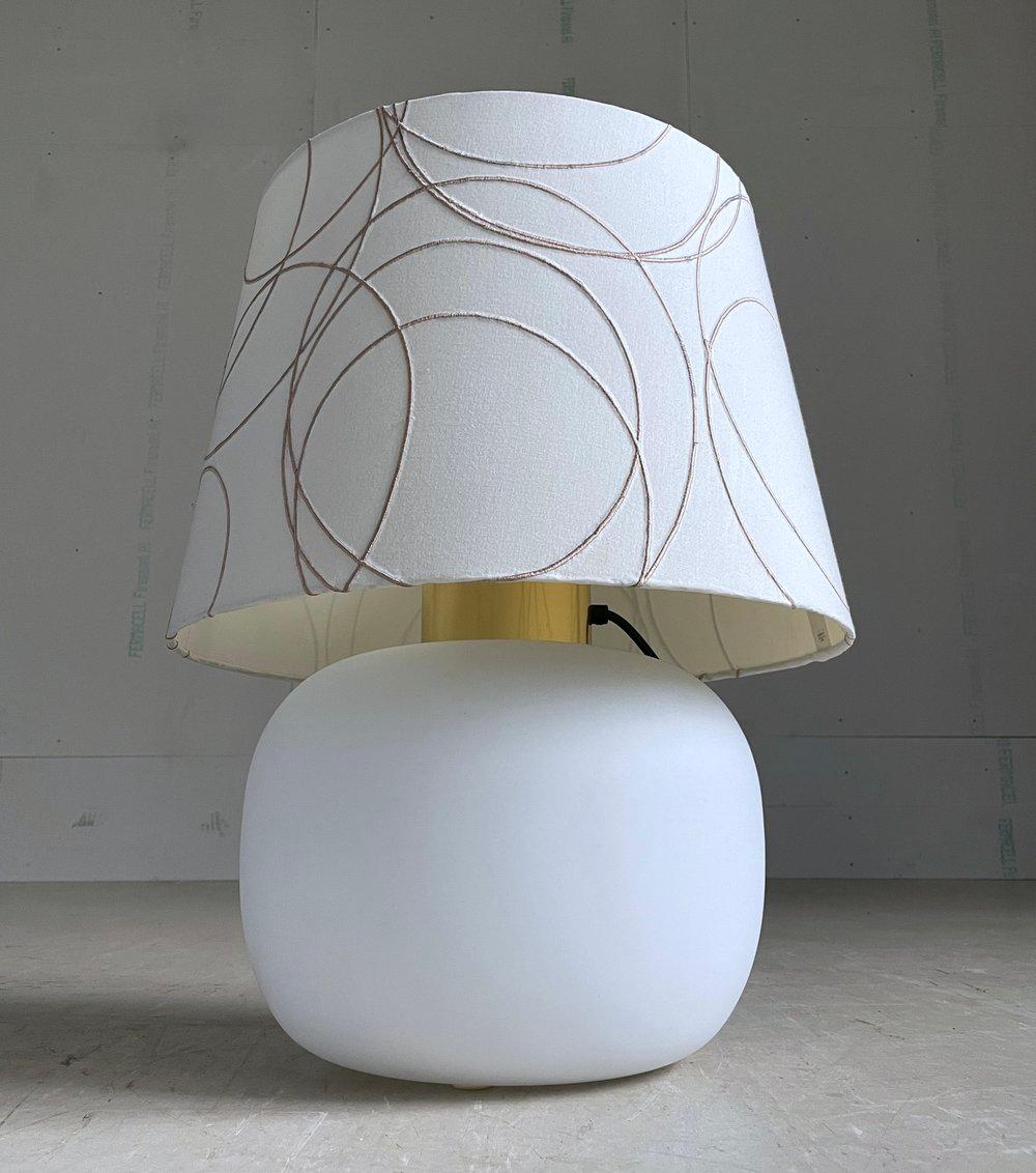 Limburg Opaline Glass Table Lamp by Heinz-Josef Ohm, 1968 For Sale 1