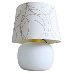 Limburg Opaline Glass Table Lamp by Heinz-Josef Ohm, 1968