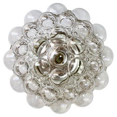 Limburg Paar große Vintage Helena Tynell Rauchblase Glas Flush Mount Lights