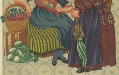 Limburg Peasant Women in Straw Bonnets, First Half of the 19th Century