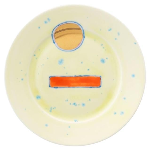 Lime Gold Bread Rim Plate