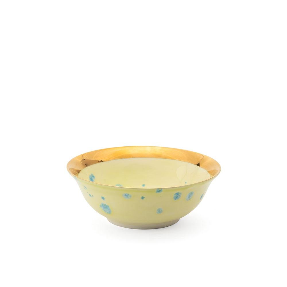 Petit bol à salade Lime Gold