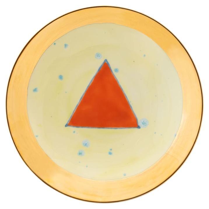 Lime Gold Soup Coupe Plate