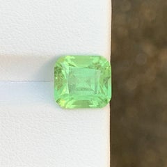 Gema suelta de peridoto de Pakistán, de color verde lima y talla «cushion», para joyería, 9 mm